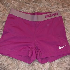 Pink nike pro spandex medium